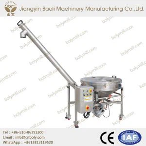 Hneigð Auger Skrúfa Færibönd Með Hopper